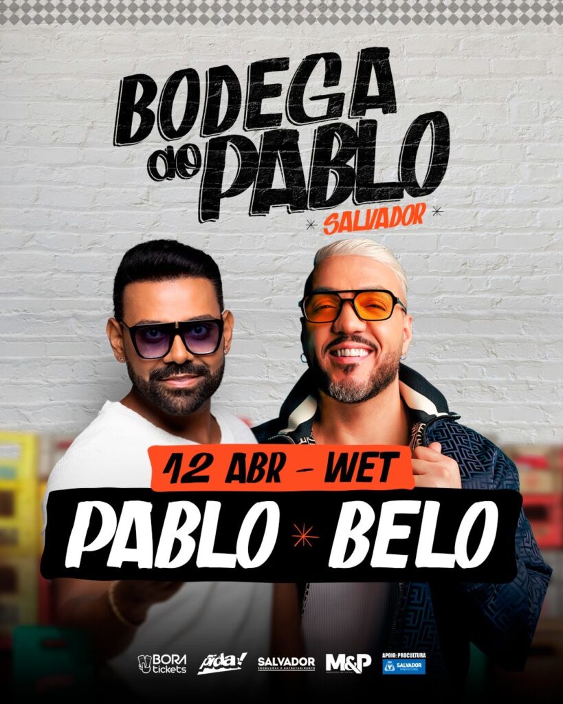 Pablo apresenta a ‘Bodega do Pablo’ no dia 12 de abril, no Wet