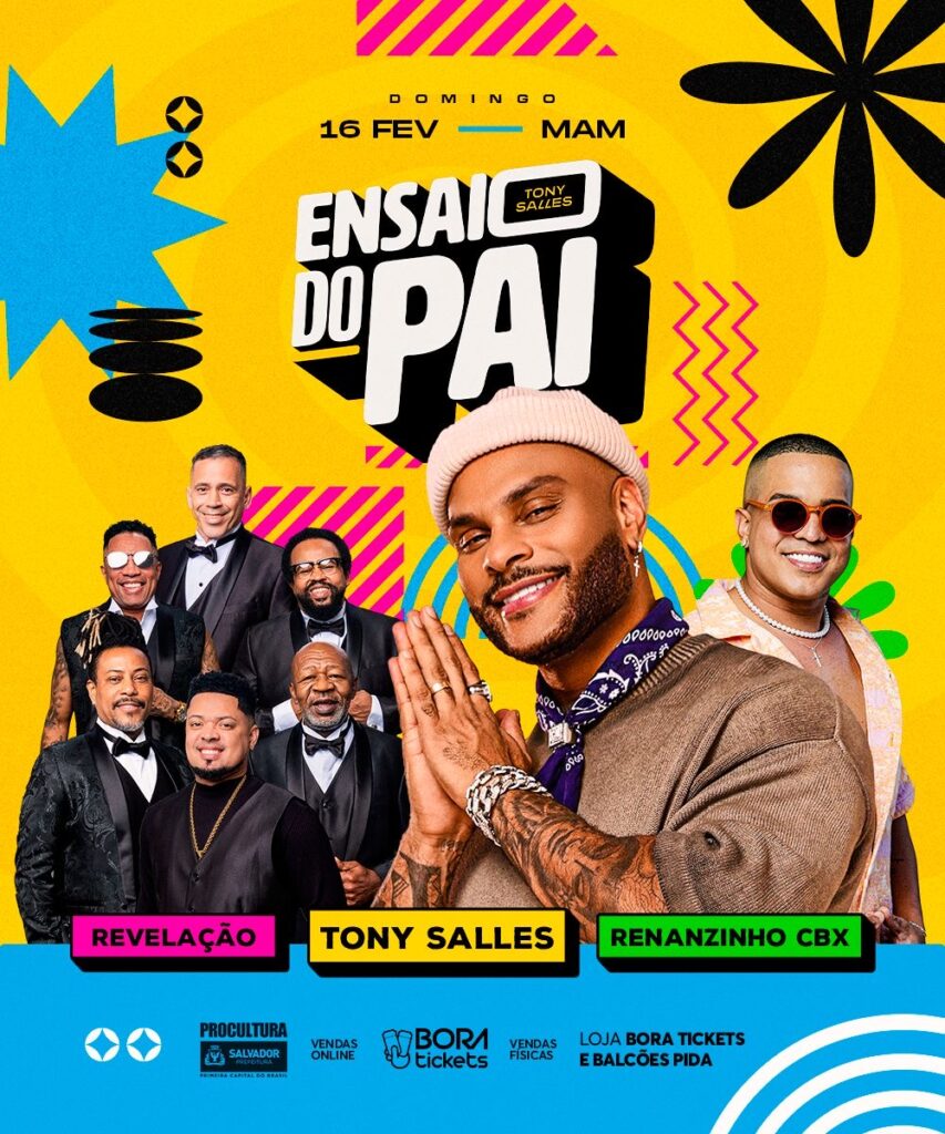 Ensaio do Pai: Tony Salles apresenta evento no MAM, dia 16 de fevereiro